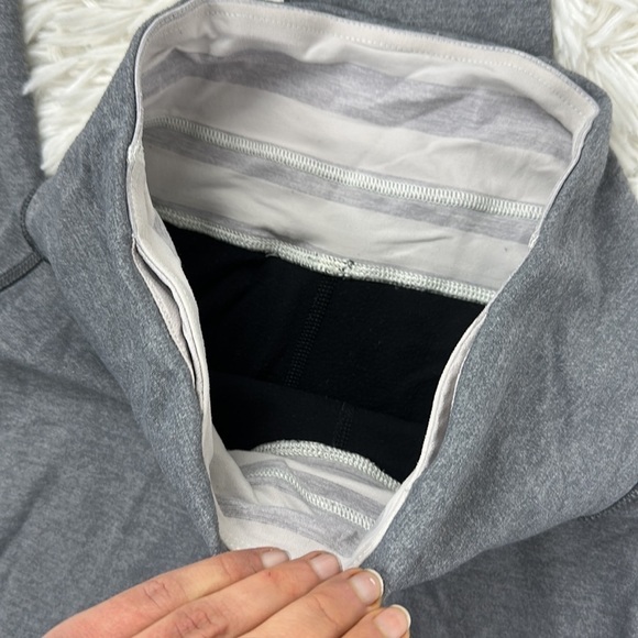 Lululemon: Runder Under Pant Heathered Slate Macro Micro Stripe Polar - Picture 2 of 7